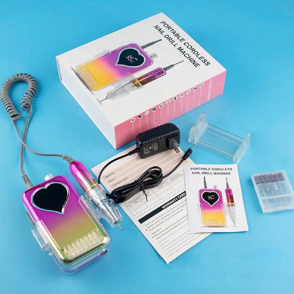 حار بيع قوة قوية الكهربائية مسمار الحفر مانيكير 35000 دورة في الدقيقة الاكريليك مانيكير E ملف جودة عالية #4