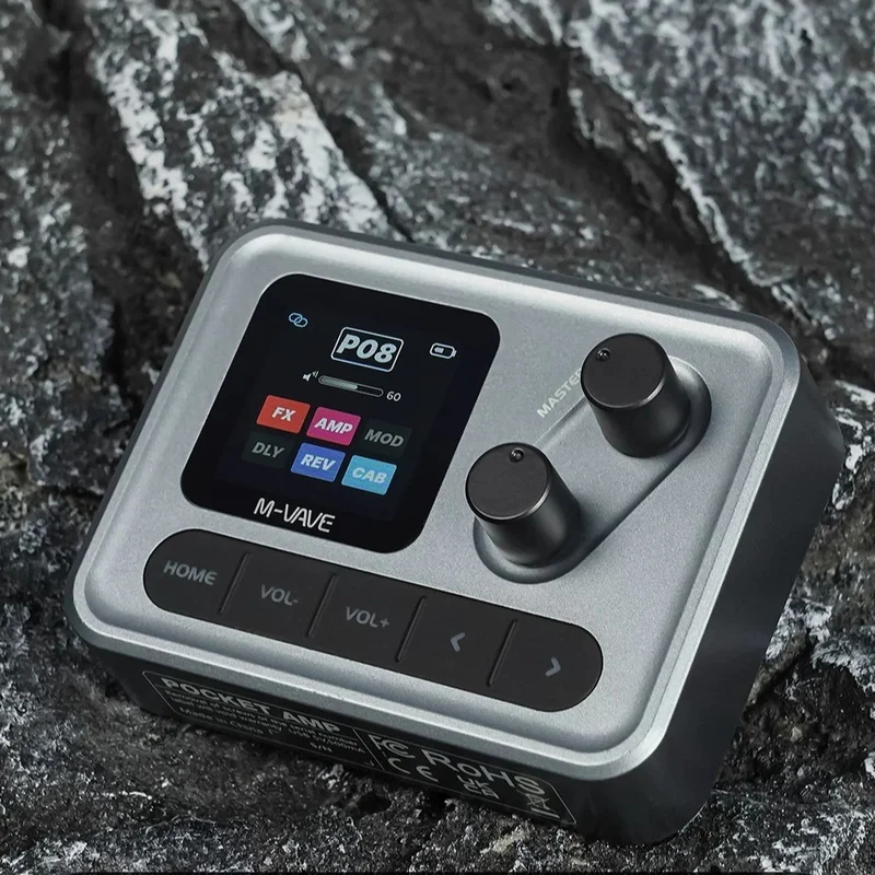 m-vave-pocket-amp-154-processore-multi-effetto-per-chitarra-con-schermo-hd-6-1-catena-di-effetti-personalizzabile-interfaccia-audio-usb-c-per-registrazione-diretta