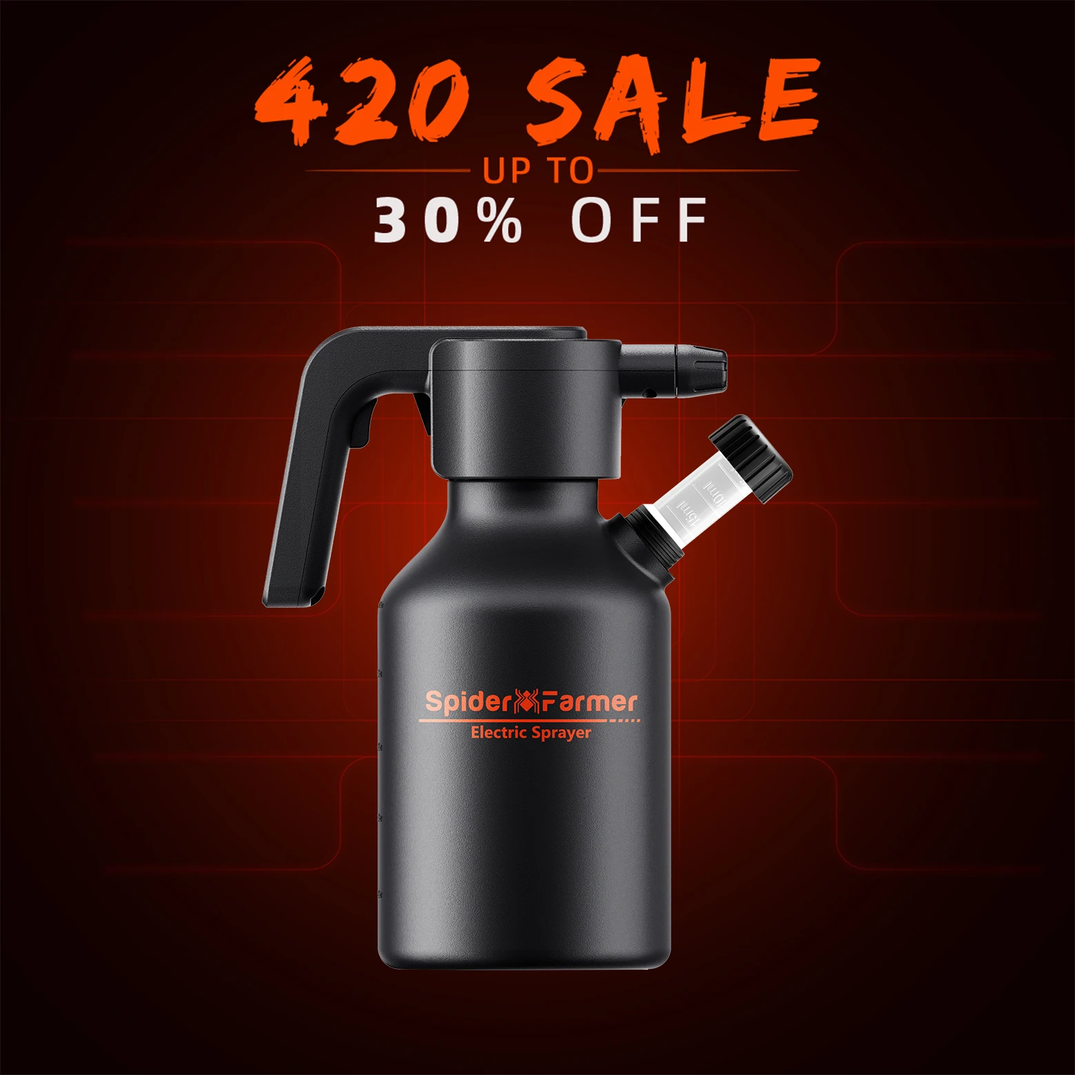 

Spider Farmer Electric Spray Bottle 2L, Type-C Rechargeable Plant Sprayer, Automatic Mister with Measuring Cup & Quick Refill