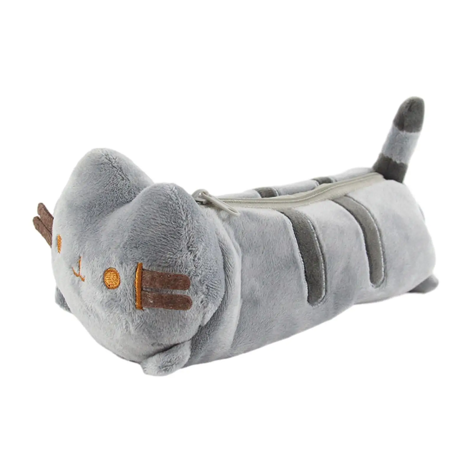 ポータブルぬいぐるみペンケース,かわいい猫,収納ポーチ,文房具オーガナイザー,子供,学校,事務用品用の化粧品バッグ