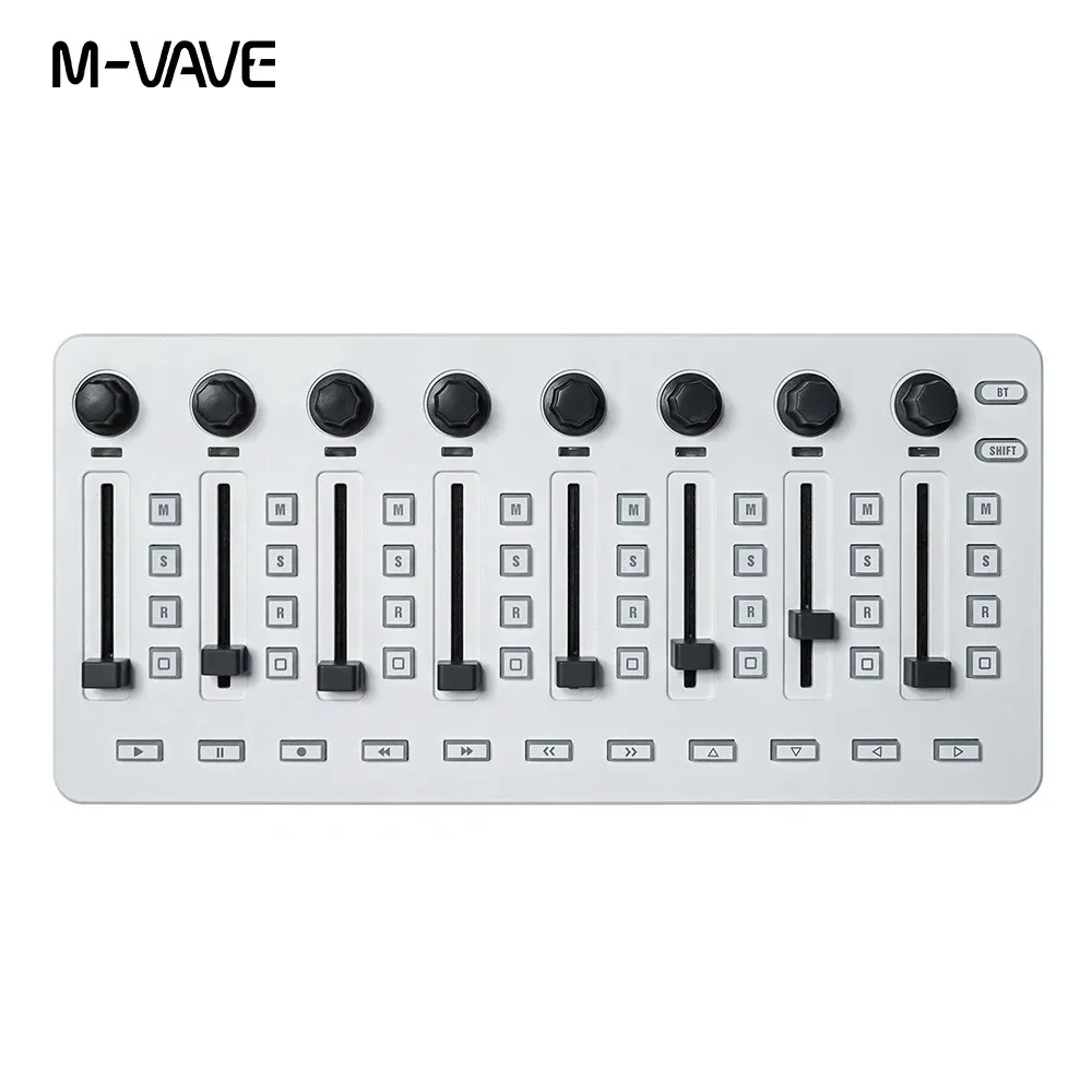 

M-VAVE SMC-Mixer Wireless MIDI Controller Mixing Mixer Console 8 Encoder Software Control for Windows/Mac/Ios/Android Instrument