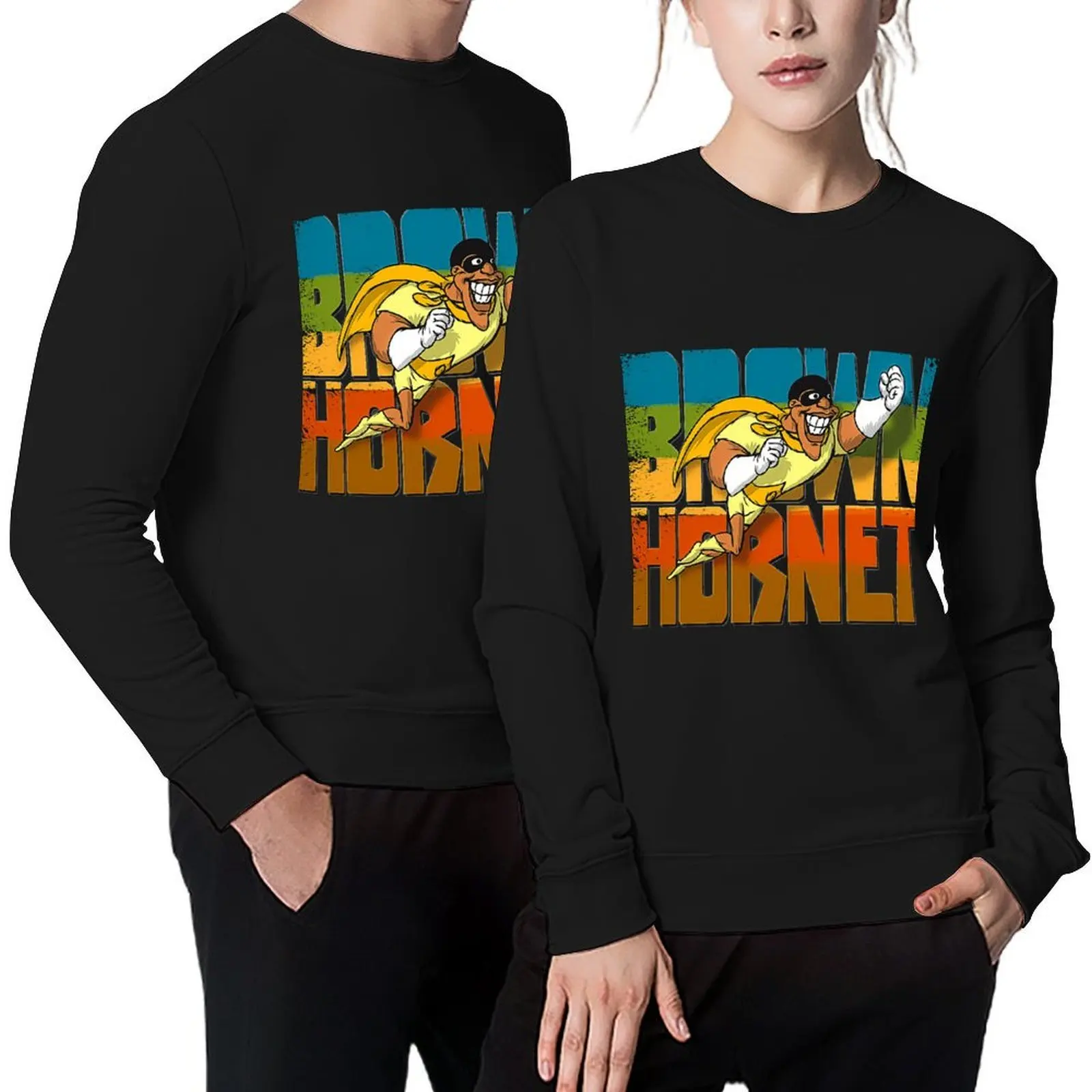 

The BROWN HORNET Redux Pullover anime clothes korean style clothes mens clothes mens clothing sweatshirts men