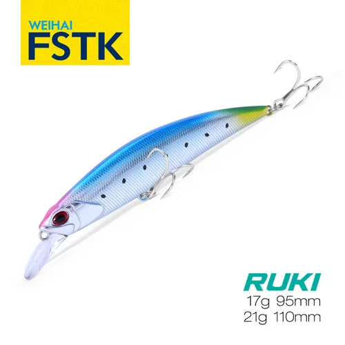 Imagen 1 del producto FSTK nuevo 2025 Casting Minow hundimiento señuelo 17g95mm 21g110mm RUKI señuelo de agua salada DOO Minow lápiz Bass Wobblers