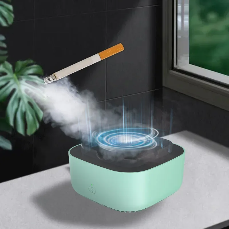 Cinzeiro multiuso com função purificador de ar para filtrar fumaça de segunda mão dos cigarros remover odor acessórios para fumar