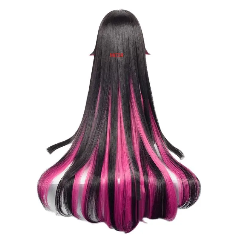 Colombina คอสเพลย์วิกผม Genshin Impact สาว Colombina Fatui Snezhnaya ยาวสีผสมความร้อนทนผมเล่นบทบาท Wigs + WigCap