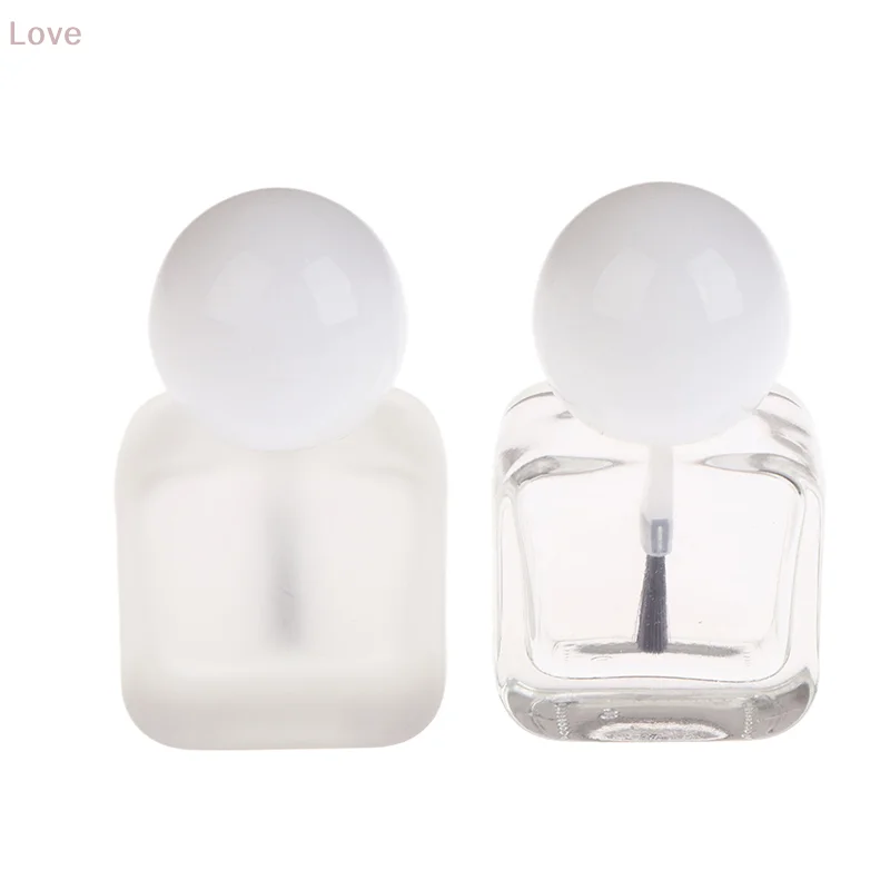 [L&P] 1 Stück 10 ml leere Nagellackflaschen, klare Glas-Gel-Flaschen mit Pinselkappe, Nagelöl-Kunstwerkzeug