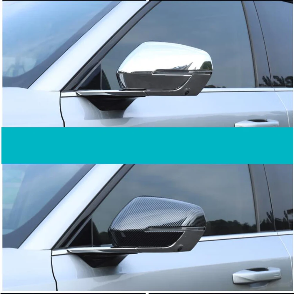 

For Trumpchi Gs8 2022 2023 ABS Chrome/Carbon Car Rear View Mirror Cover Trim block rain eyebrow Decoration Garnish Accessories