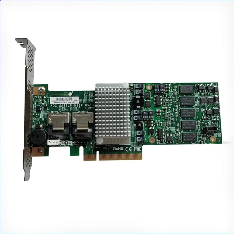 

Original AOC-SAS2LP-H8IR LSI 2108 6Gb/s 9260-8I SAS RAID Array Card PCI-e X8 RAID Controller PCIe Card