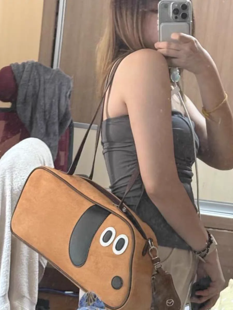 

Cartoon Dog Shoulder Bags Women Japanese Cute Crossbody Bags Bolsos De Mujer Large Capacity Casual Fashion Y2k Women's Handbags