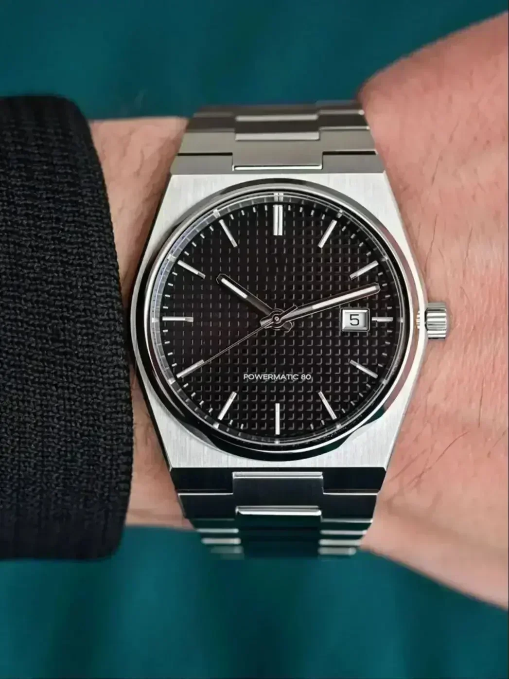 ساعة كوارتز رجالي فاخرة من العلامة التجارية المصممة بحزام فولاذي، أزياء عمل احترافية متعددة الاستخدامات على طراز الهيب هوب، ساعة عالية الجودة