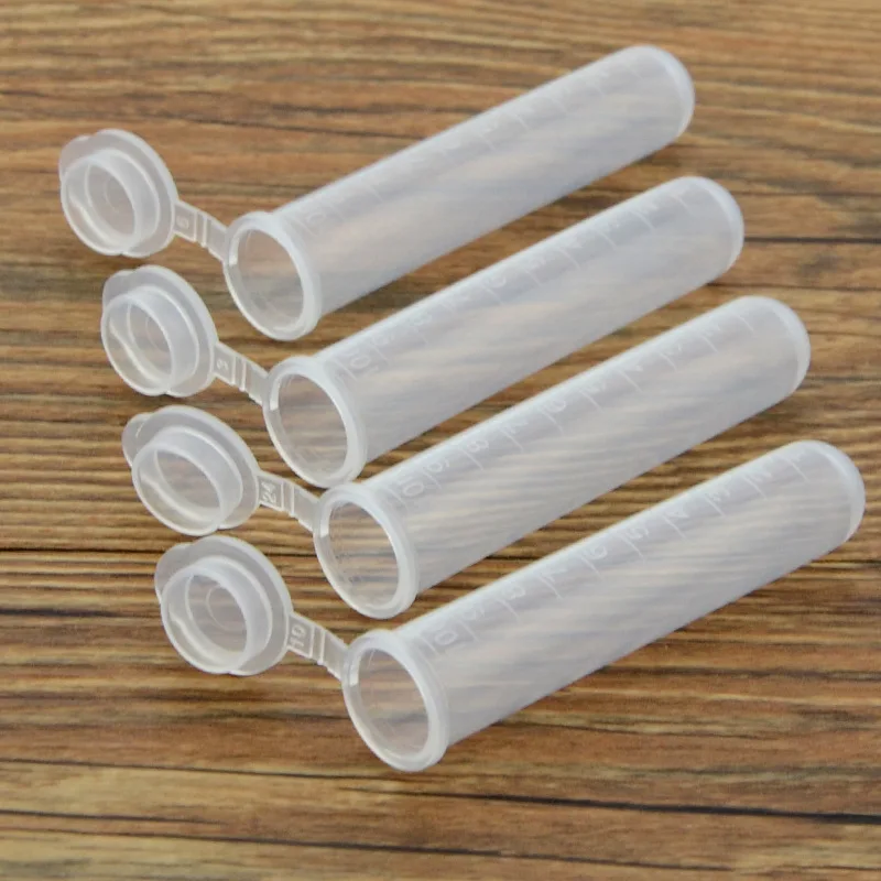 100Pcs Multi-functional Transparent Plastic Storage Bottle with Lid Needle Box Travel Portable Pill Case Cosmetic Refill Tube