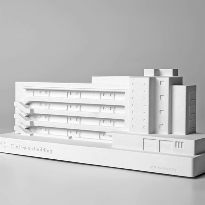 

The Isokon Apartment Classic Building Model Ornaments, Creative Modern Home Desktop Decoration Cement House Shape Ornaments