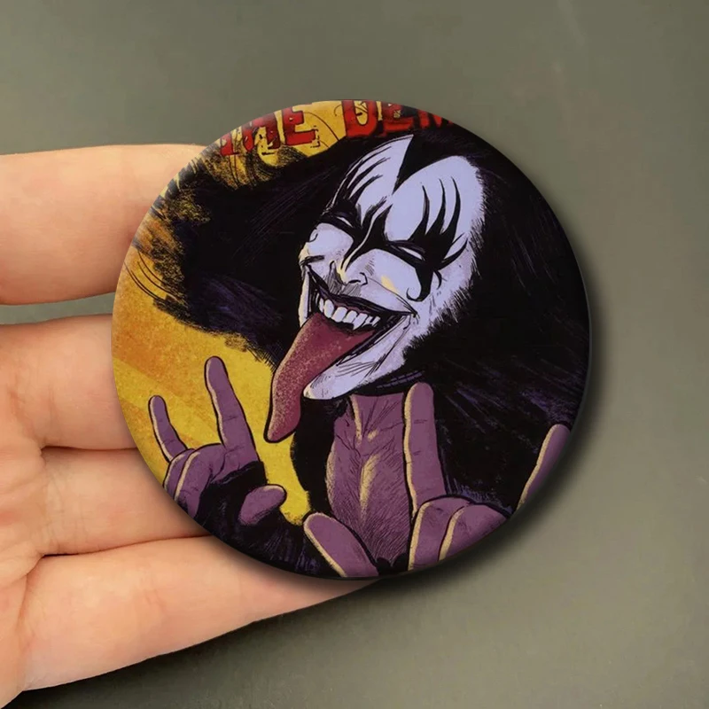 Rock Band Kiss Brooches Enamel Pins Fashion Jewelry Accessoris Singer Brooch for Backpack Clothe Decoration Lapel Badge Gifts