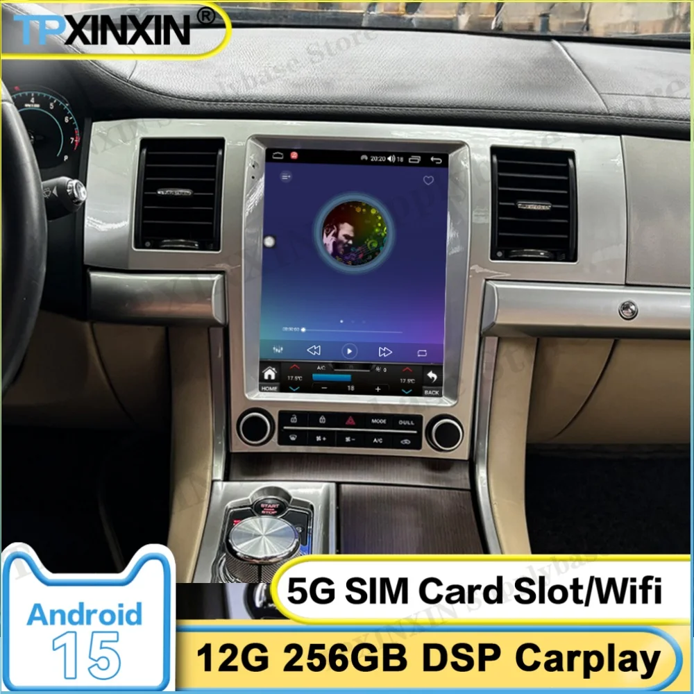 

Мультимедийная система Android 15 для леворульных автомобилей Jaguar XF 2004-2015: GPS-навигация, стерео, радио, HD-экран, Carplay, головное устройство
