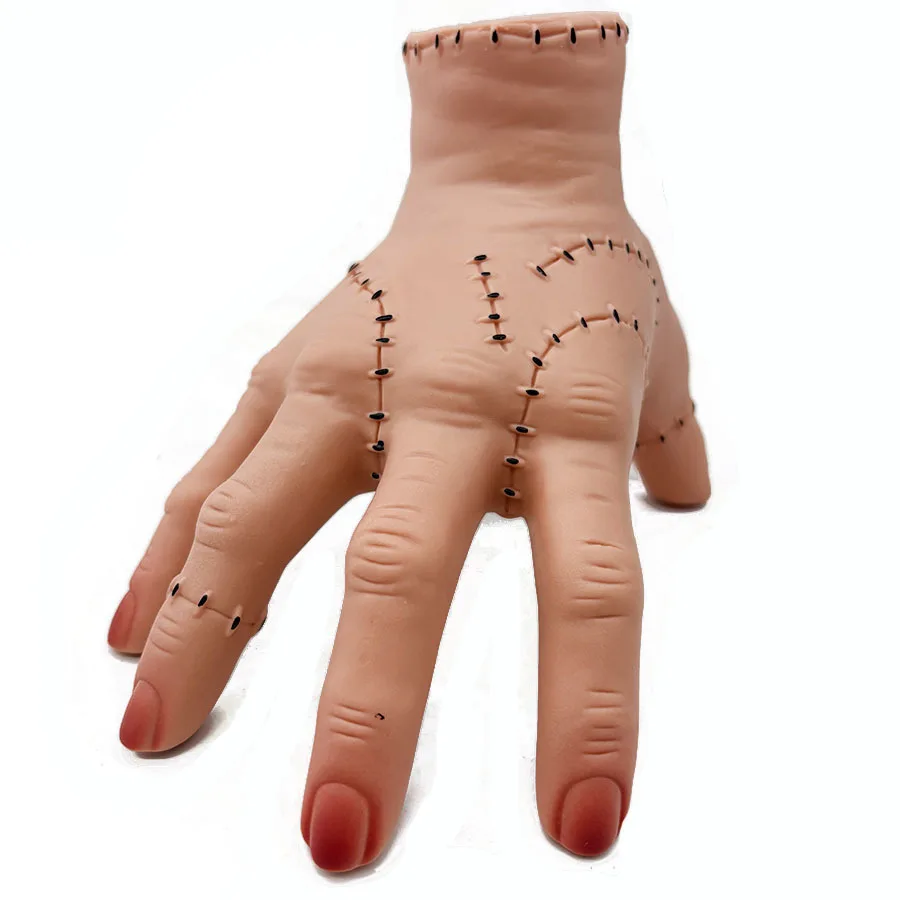 Main coupée réaliste Adams - Accessoire de blague et de farce en plastique durable pour Halloween, indispensable pour la décoration d'horreur lors des fêtes d'Halloween