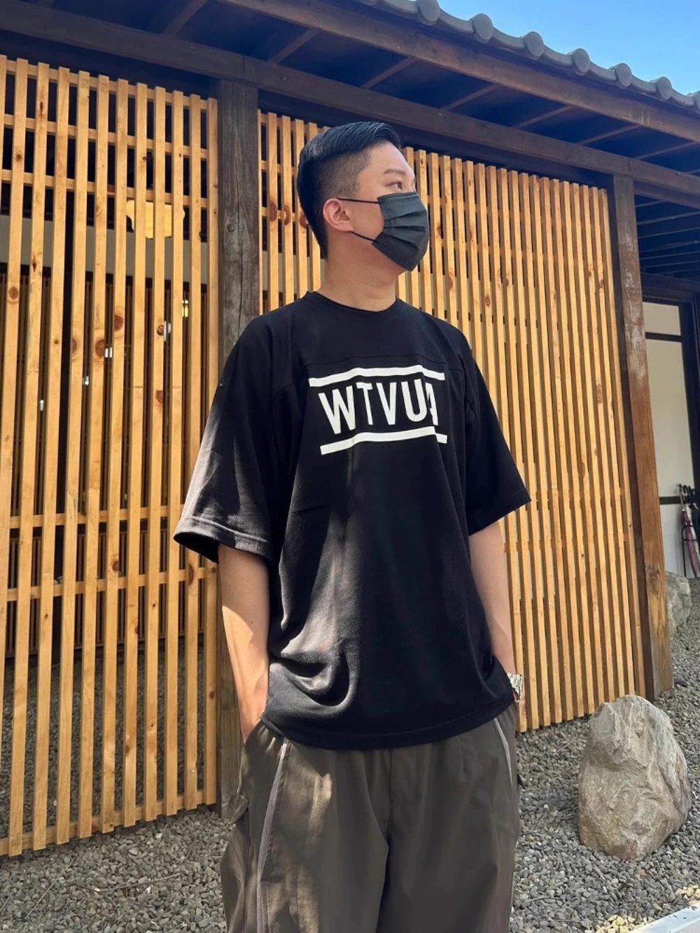 

Summer2025 the WTAPS Japanese loose casual cityboy solid-color base layer top and loose round-neck short-sleeved are comfortable