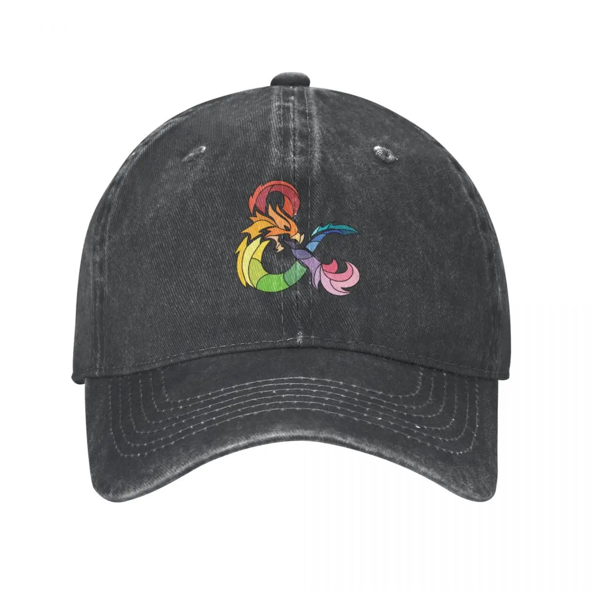 Rainbow Ampersand Dragon Cowboy Hat Anime Visor Luxury Hat Kids Hat Men Caps Women's