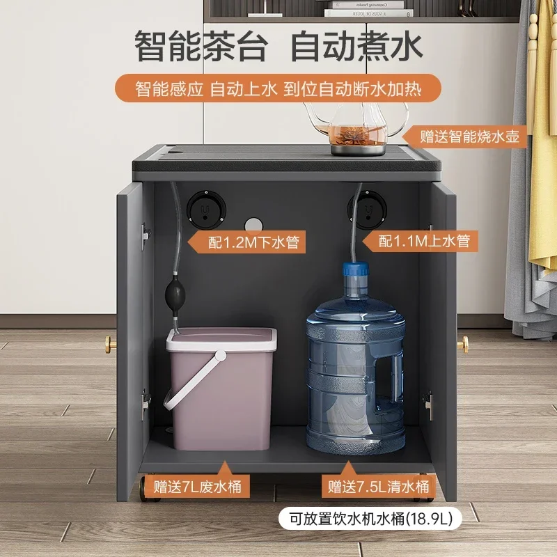 

Coffee Table Living Room Multi-Functional Small Apartment Tea Table Light Luxury Simple Balcony Tea Cabinet