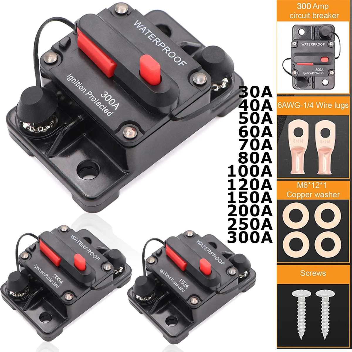disjuntor-de-circuito-150a-200a-250a-300a-com-reset-de-fusivel-30a-40a-50a-60a-70a-80a-100a-120a-amp-a-prova-d'Agua-para-barco-e-carro