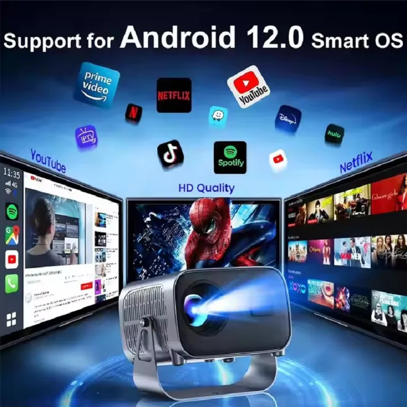Cinema Projector Home Theater Tv Projector LCD Home Mini A10 Smart Android 11 Video Portable Projector