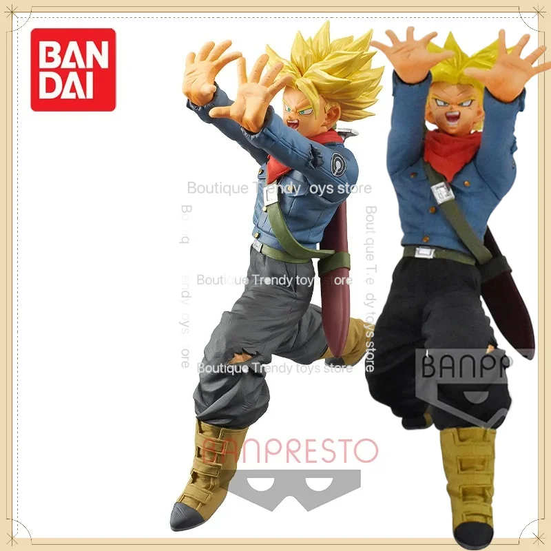 Figura de Acción Coleccionable de PVC Original Banpresto Dragon Ball Super Future Trunks SSJ Full-Force Strike