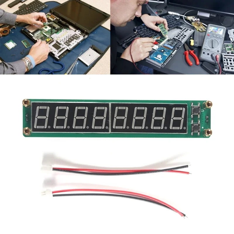 PLJ~8LED RF Frequency Counter Cymometer Tester Module Accessory for Device Debugging and Maintenance