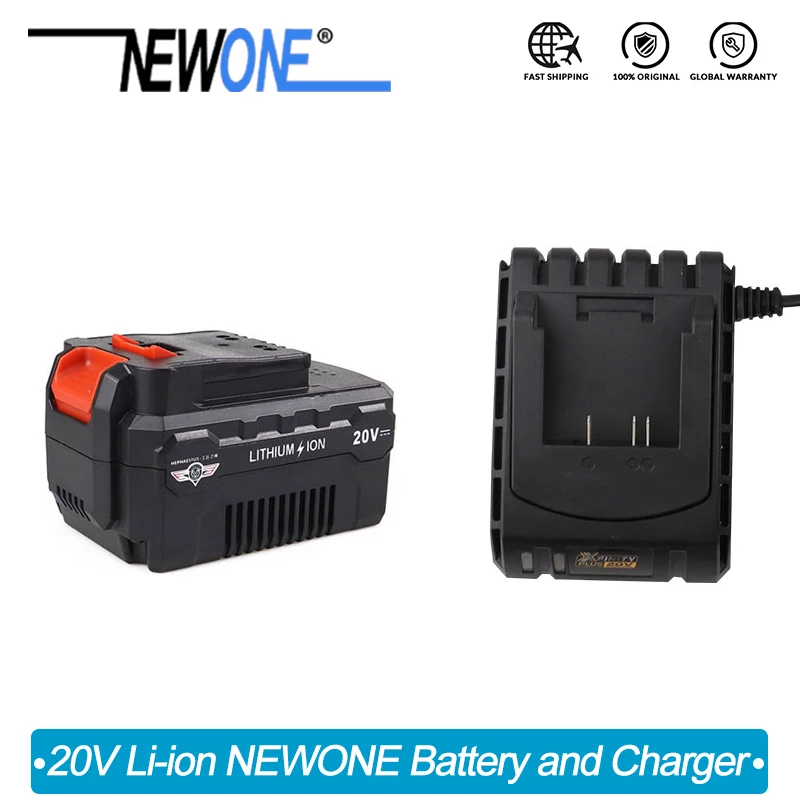 NEWONE 20V Battery and charger for Angle grinder Reciprocting saw Drill Orbital Polisher Oscillating tool Air compresser battery