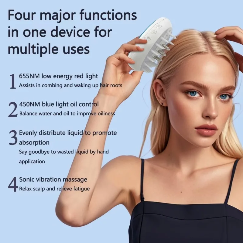 Minoxidil Scalp Applicator Roller Massage Hair Liquid Guide Comb