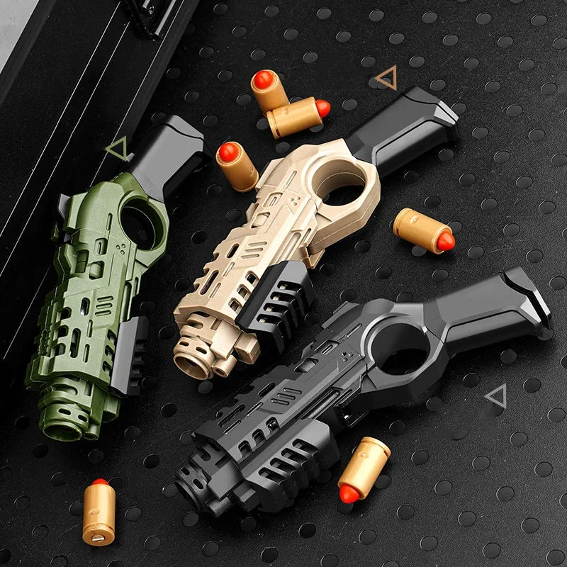 1PC Portable EDC spray gun launcher Gloc soft shell toy gun firing pistol children's model