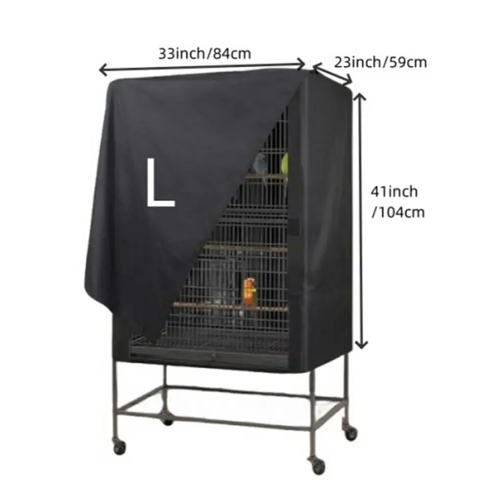 Bird Cage Cover Waterproof Dustproof Oxford Cloth Cage Cover Protective Bird Cage Supplies Two Handle Top Design Adjustable