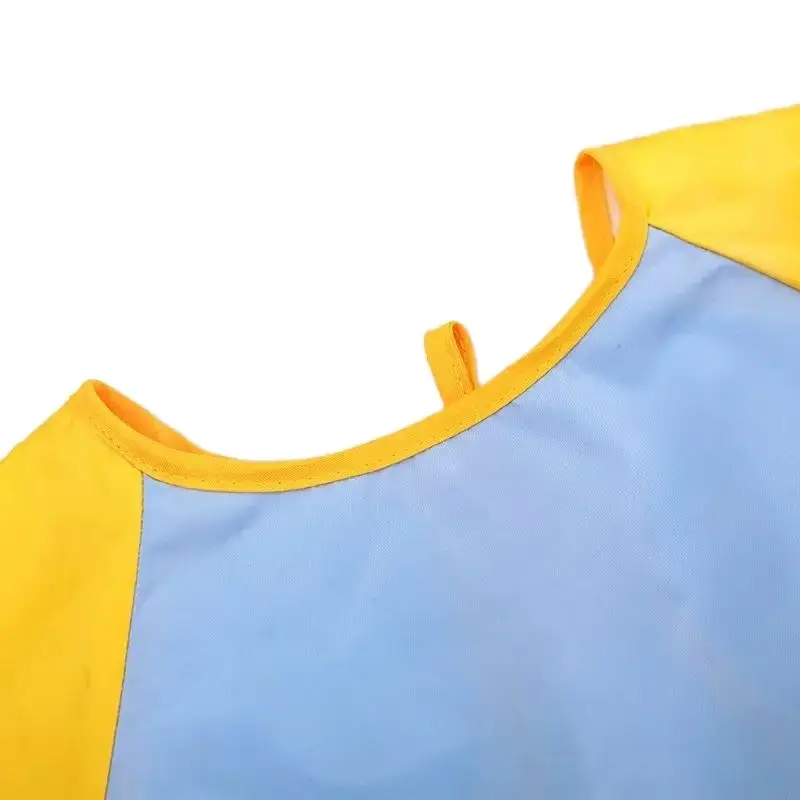 Waterproof Painting Apron with Pocket Artist Uniform for Kids Children Apron for Baby Eating Long Sleeved Clothes Clean Supplies