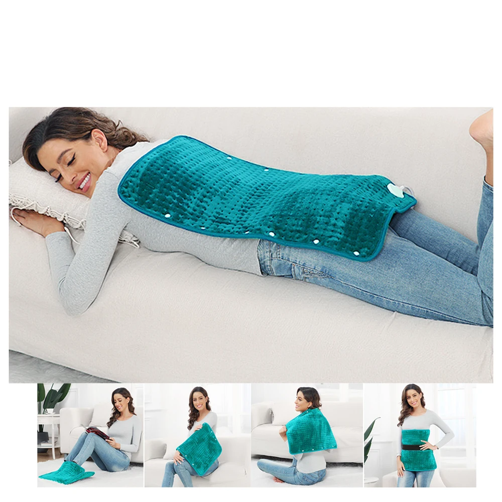 2023 Electric Blanket Physiotherapy Therapy Pad Timed 2 in1 foot warmer Electric Heating Pad for Abdomen Waist Back Pain Relief