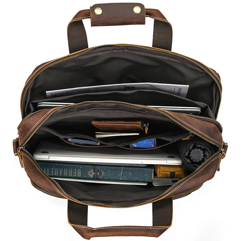 Valigetta da uomo in vera pelle borsa per computer portatile borsa da lavoro in pelle di vitello per borsa a tracolla a tracolla in pelle maschile borse da viaggio