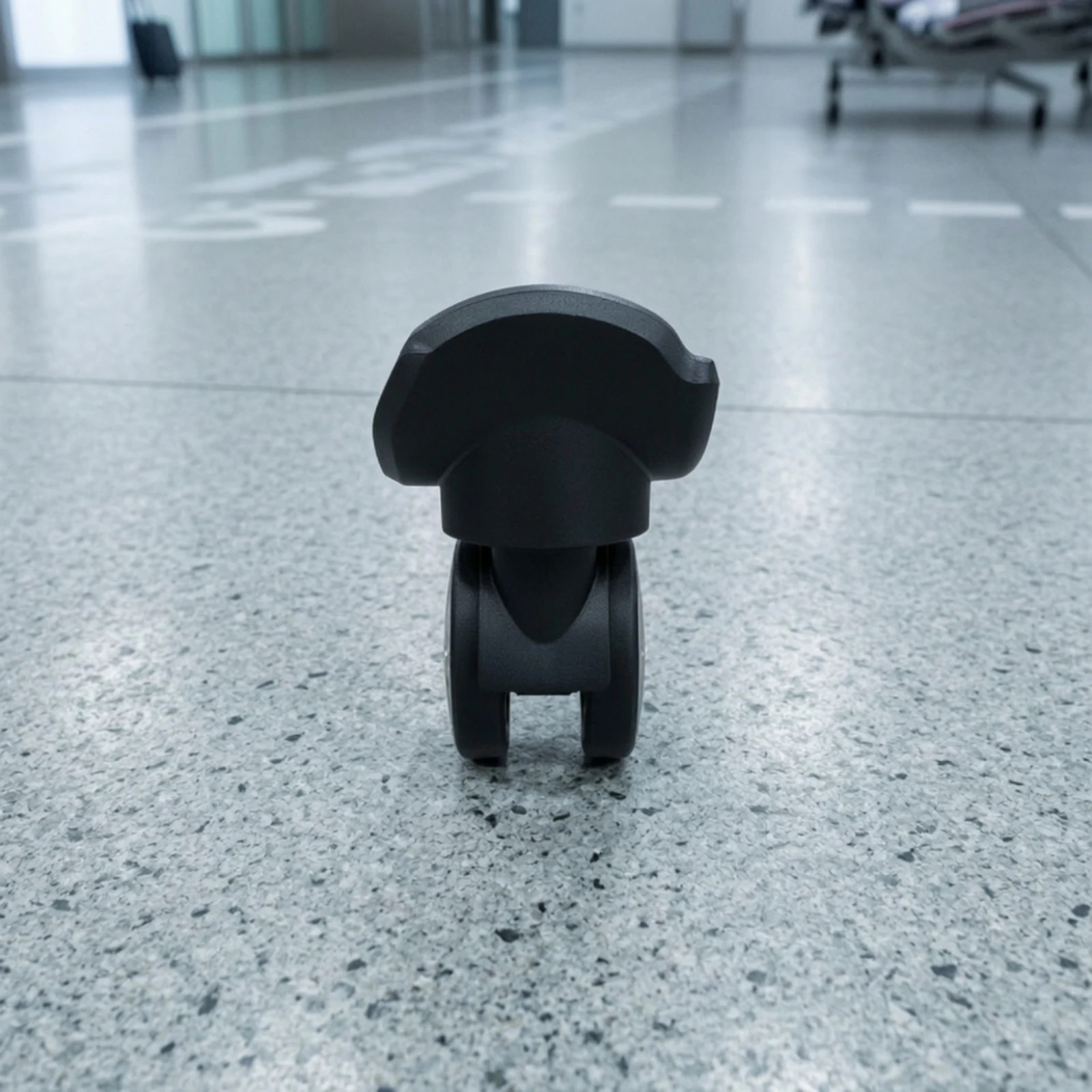Luggage Replacement Swivel Caster Sturdy Suitcase Wheel with Swivel Assembly Luggage Wheel Replacement Black Repair Parts Quiet