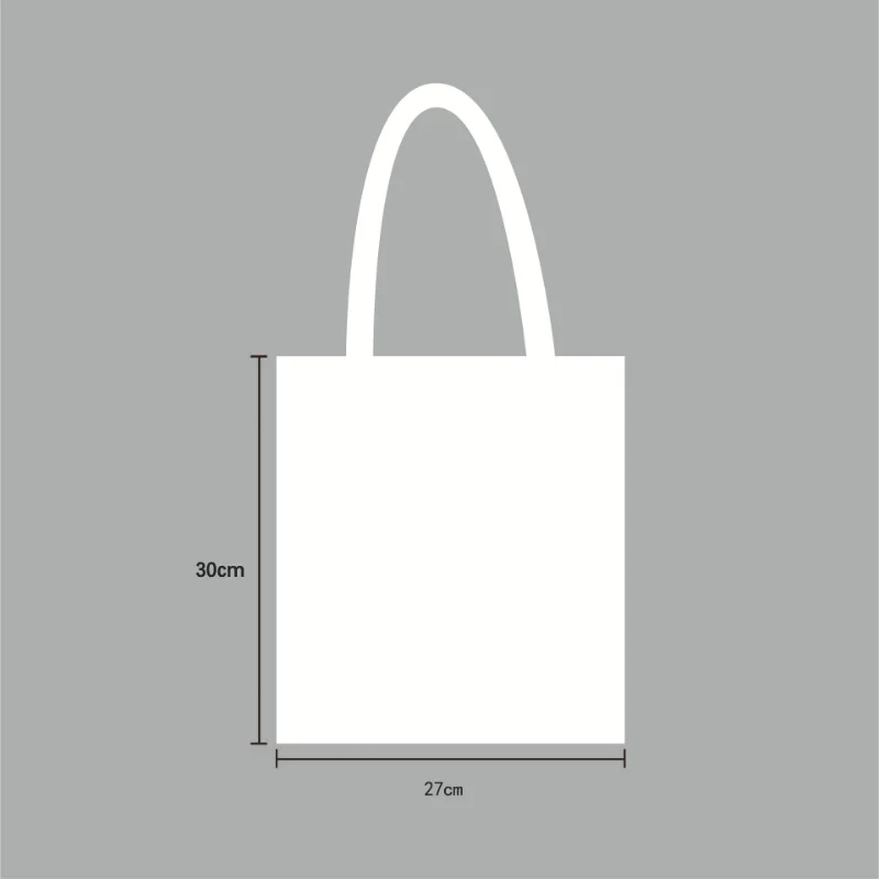 Women Ladies Large Cotton Fabric Canvas Tote Bag for Market Reusable Foldable Shoulder Handbag Eco-friendly Shopping Bags Blank