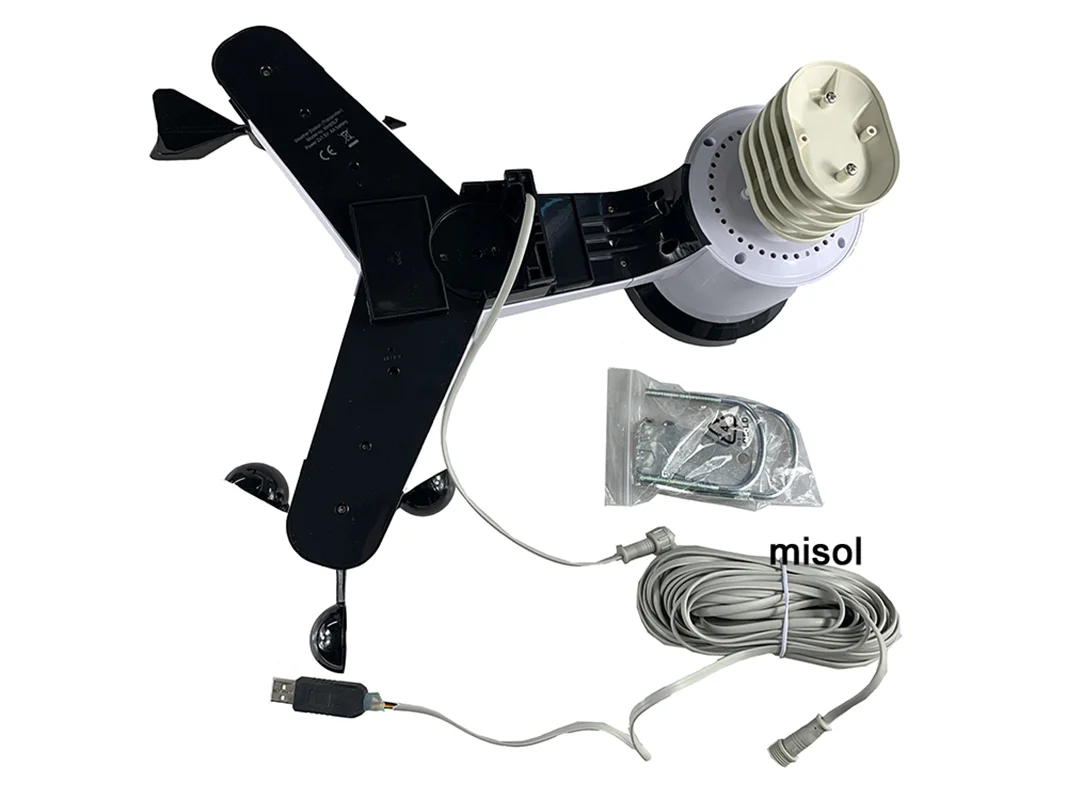 misol weather station with RS485 port, 4 wires cable, with cable length (10 meter),WH65LP