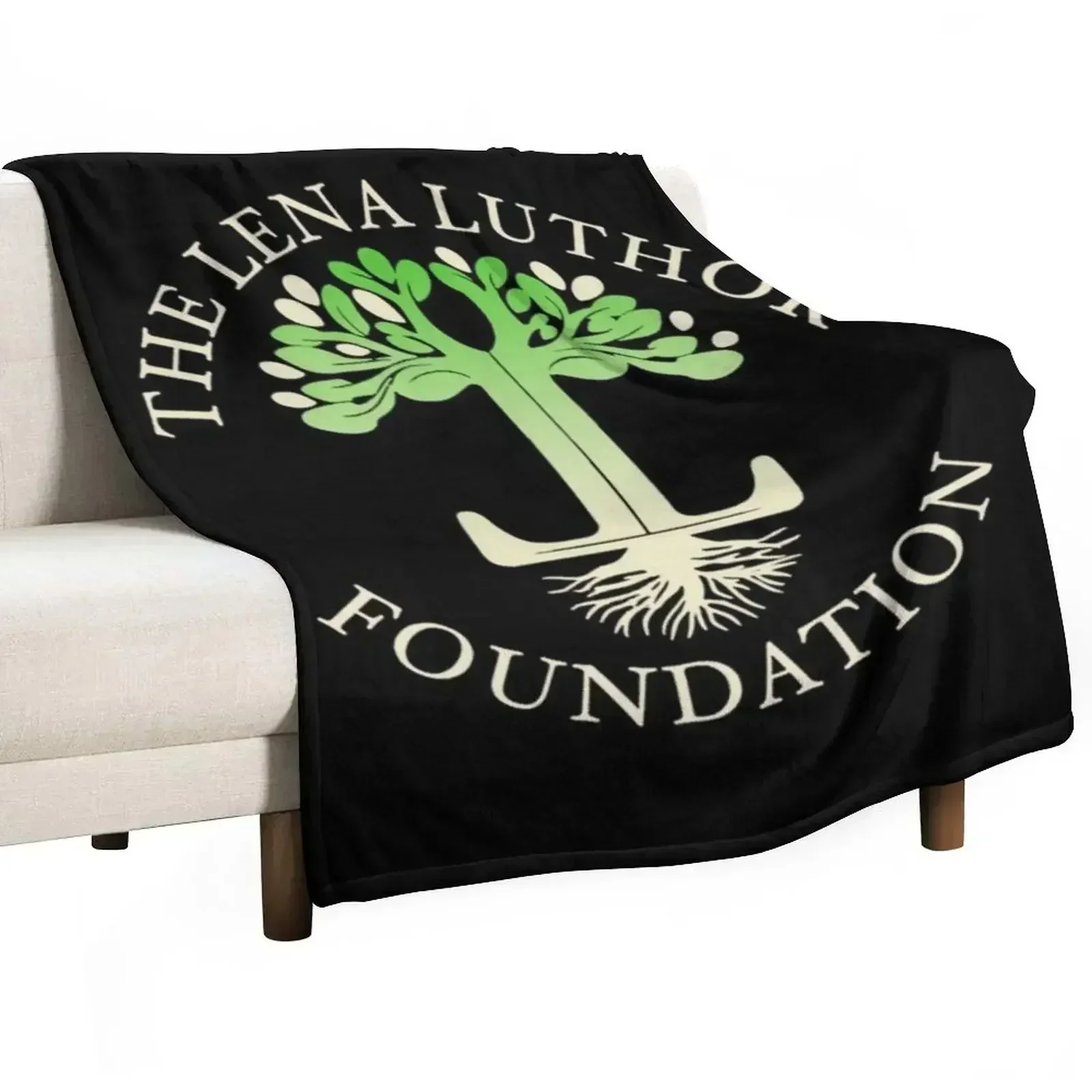 Lena Luthor T-ShirtThe Lena Luthor Foundation Logo T-Shirt Throw Blanket Thins bed plaid christmas gifts Soft Big Blankets