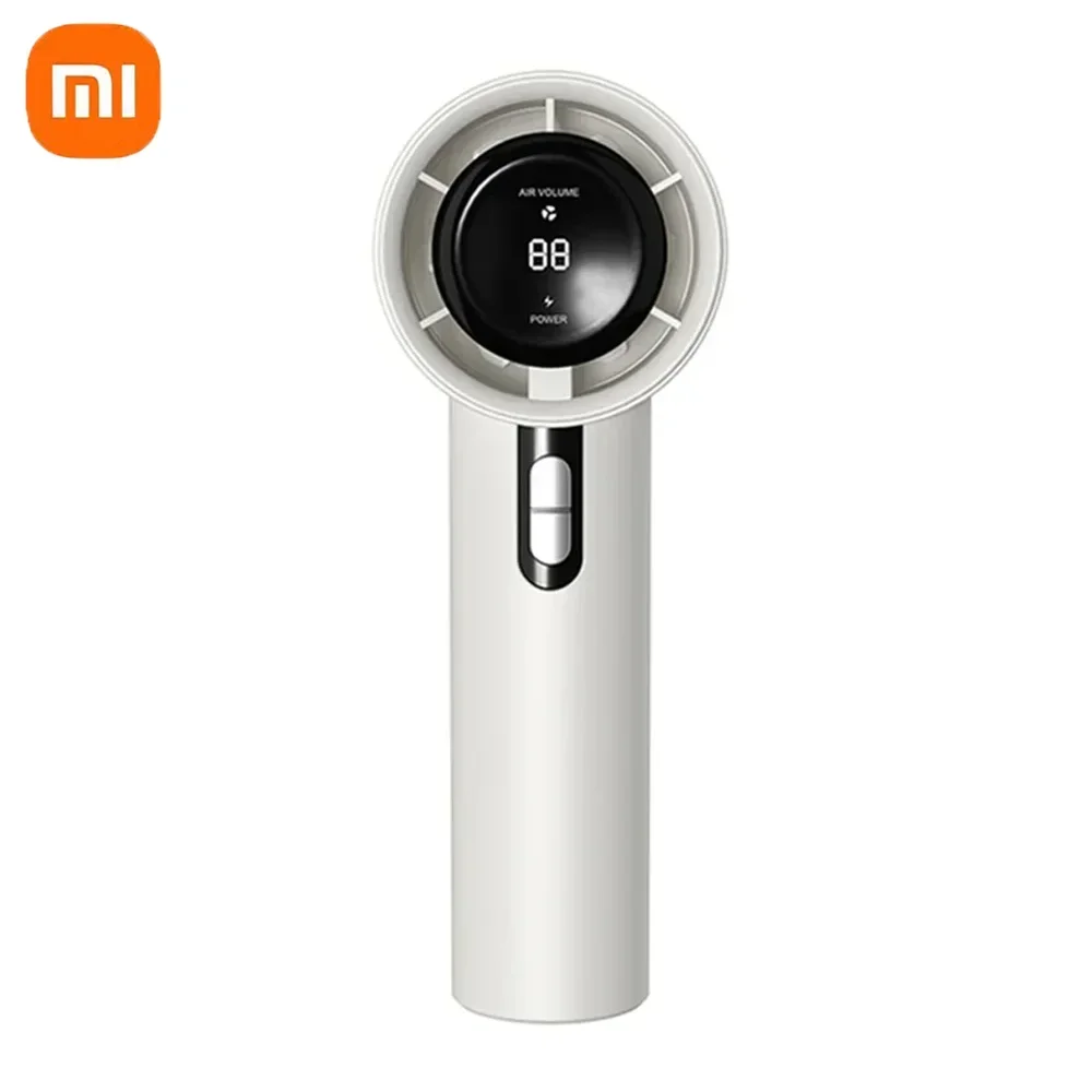 مروحة Xiaomi Ultra Quiet المحمولة، 100 سرعة ​ ​ مروحة تربو صغيرة محمولة قابلة لإعادة الشحن عبر USB للمكتب والسفر مع مؤشر LED