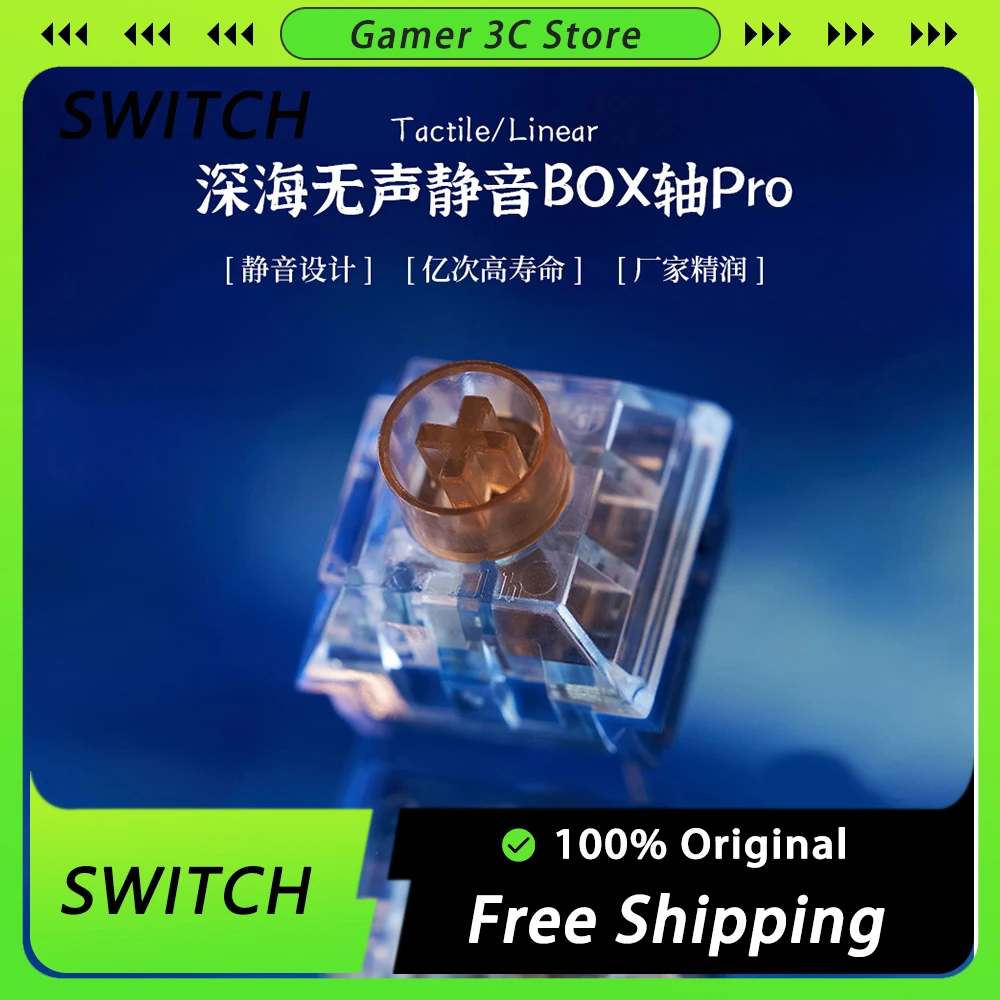 

BOX Ocean Switch Mechanical keyboard Switches Silent PRO Hot Swap Mechanical Switch Ergonomics Hifi Creative Mute Linearity