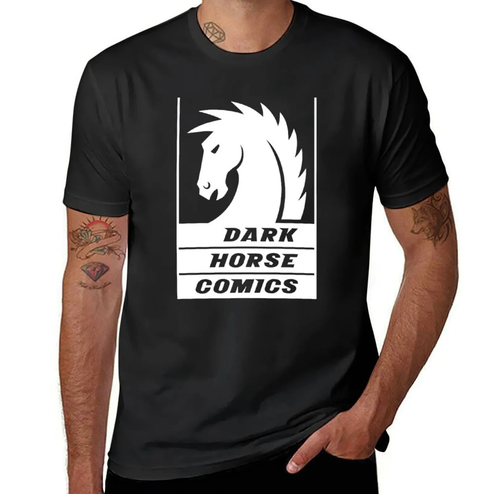 

Top Selling Dark Horse Comics Logo Design T-Shirt vintage clothes sweat quick-drying slim fit t shirts for men