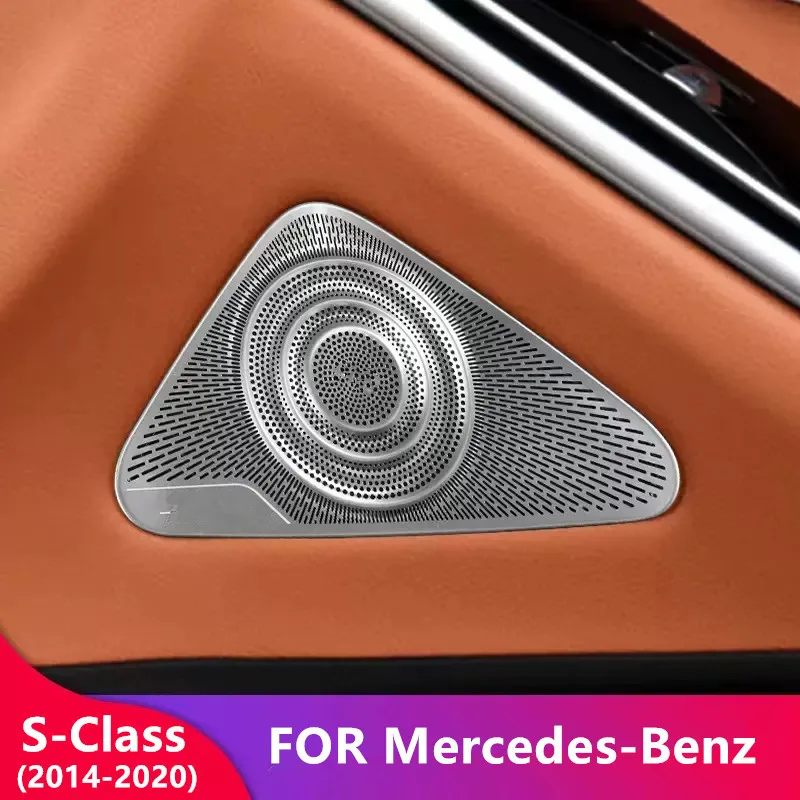 

Car door Horn Cover Dashboard Horn Cover A-pillar tweeter Horn Cover For Mercedes Benz S Class 2014-2020 Auto Accessories