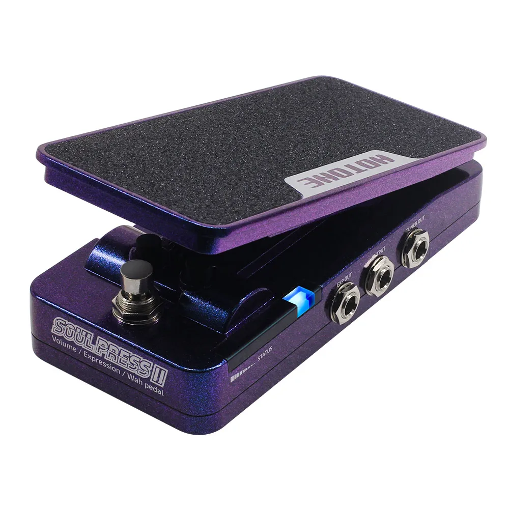 Hotone Soul Press II 4 in 1 Switchable Wah Active Volume Passive Expression Effect Pedal with Visible Position Indicators