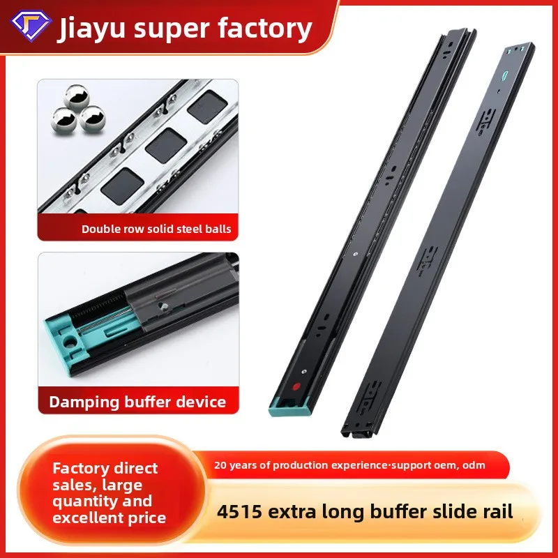 Long Side Mount Soft Close Drawer Slide Rail In Cold Rolled Steel Tatami Storage Cabinet Drawers Mm To Options