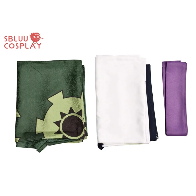 أزياء SBluuCosplay أنيمي وانو كونتري رورونوا زورو التأثيرية أزياء كيمونو خضراء عالية الجودة