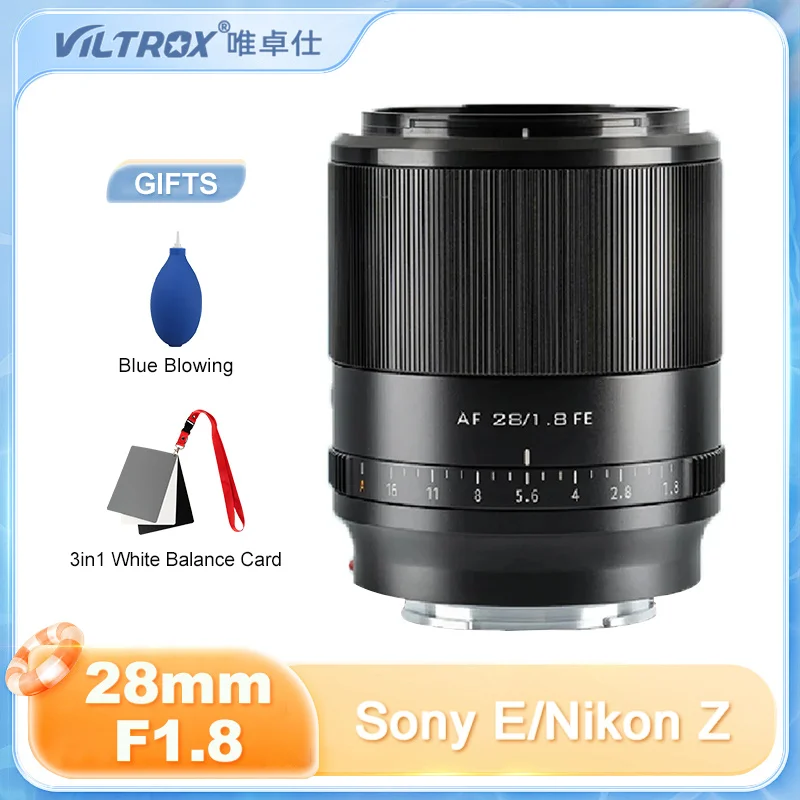 

Viltrox 28mm F1.8 Full Frame Auto Focus Wide Angle Camera Lens for Nikon Z Mount Z5 Z6 Z7 Sony E Mount Camera A7 A7C A7S A7R