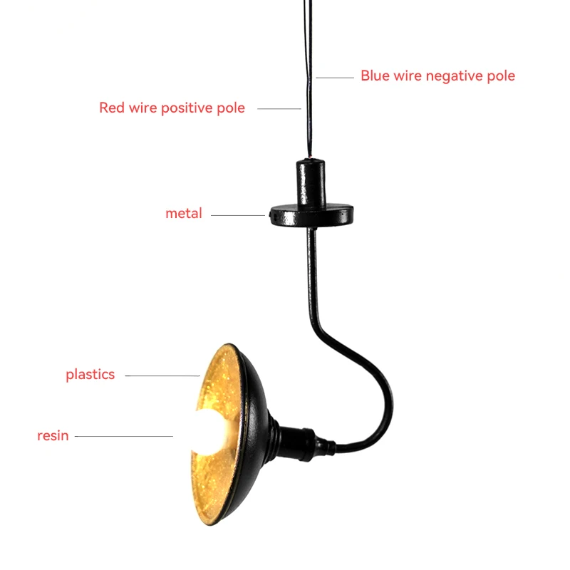 1 pz/lotto 1/25 luce a Led in metallo da parete modello in scala 1/87 per accessori da tavolo in sabbia per Layout ferroviario del treno