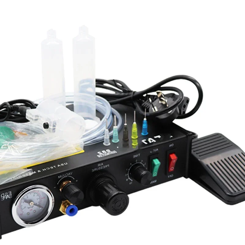 جديد 220V982 شبه التلقائي موزع إبرة محول 220 فولت/8 واط دليل تحكم سيليكون AB الغراء UV الغراء حقن الغراء الإلتصاق ماك