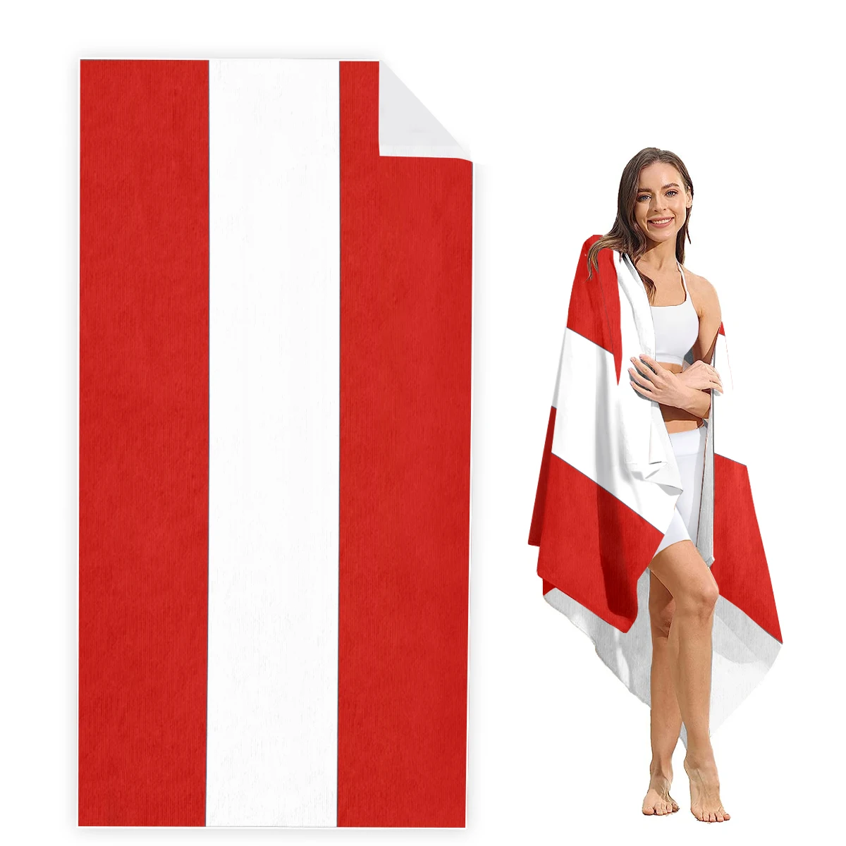 Latvia Flag Beach Towel Oversized, Super Absorbent Sand Free Thick Microfiber Beach Towel,Beach Towels for Kids,Men,Women