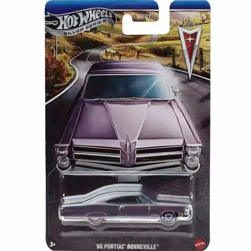 

Hot Wheels Car SILVER SERIES 65 Pontiac Bonneville 1/64 Metal Die-cast Model Toy GRT01