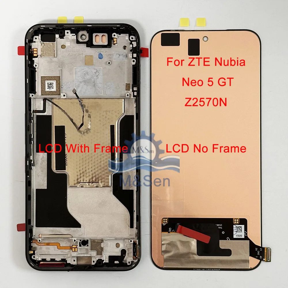 6.8인치 오리지널 마오센 ZTE Nubia Neo 5 5G LCD 디스플레이 스크린 터치 스크린, ZTE Nubia Neo 5 GT Z2570N 2026 LCD 디스플레이 프레임용